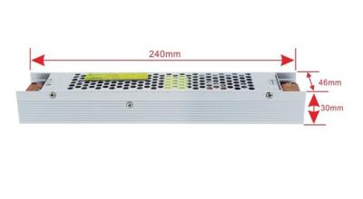 China Constant Voltage Slim Power Supply 10A , Indoor Smps Power Supply For Light Box for sale