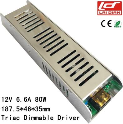 China Indoor LED Lighting Power Supply 80 Watt 12V Without Stroboscopic Dimming Drive for sale