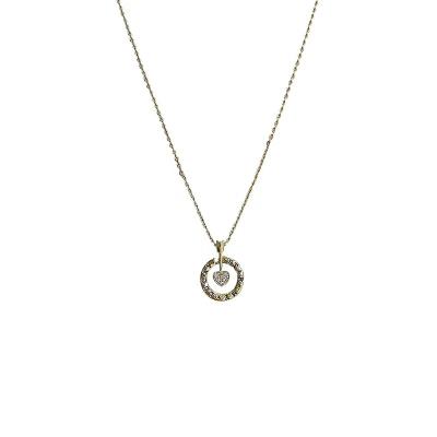 China FASHIONABLE 2021 hot set cupid initial rhinestones contracted temperament halskette initial necklace for sale