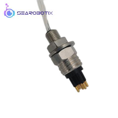 China SEAROBOTIX Waterproof Mini Din Electric Cable Coaxial Connectors For ROV Hot Sale 6 Core Connector for sale