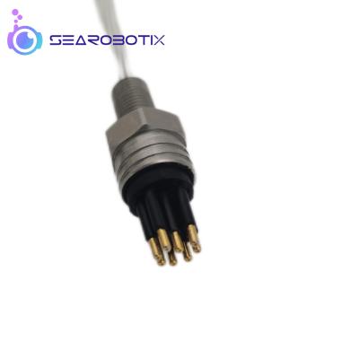 China SEAROBOTIX Waterproof Mini Din Electric Cable Coaxial Connectors For Hot Sale ROV Connector 8 Core Connector for sale