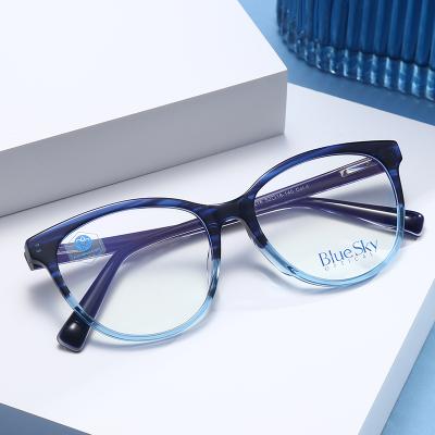 China Optical Frames For Myopia Vintage Acetate Anti Blue Light Clear Radiation Blocking Glasses for sale