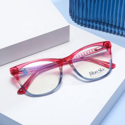 China Wholesale Blue Light Acetate Eye Glasses Optical Frames Anti Myopia Glasses Optical Frames for sale