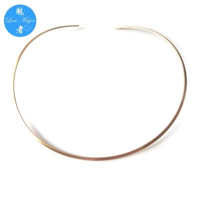 China Stainless Steel Jewelry Gold Plated 2mm Thin Stainless Steel Choker Necklace For Women for sale