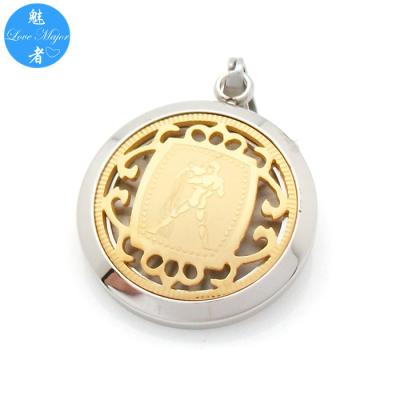 China Euramerican Style Astrology Zodiac Jewelry With Stainless Steel Aquarius Pendant MJYP-107 for sale