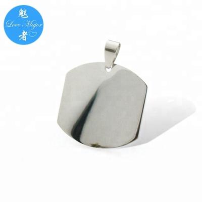 China CLASSIC Classic Military Dog Tag Birthday Name Engravable Stainless Steel Fashion Pendant Jewelry MJCP-049 for sale