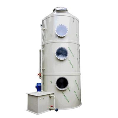 China Construction Works Wet Scrubber Dust Removal Spray Tower for Chemical Industry 600 kg for sale