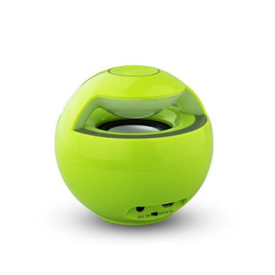 China Unique Green Mini Stereo Bluetooth Speakers with USB and Microphone for sale