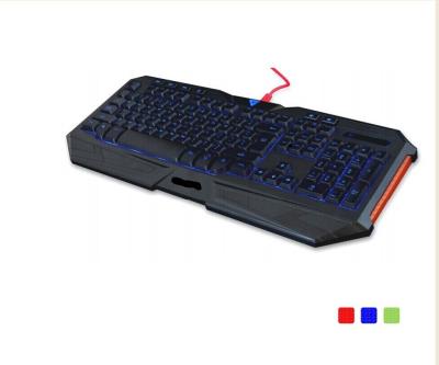 China Teclado plástico mecânico do luminoso do jogo da velocidade máxima profissional com caso metálico à venda