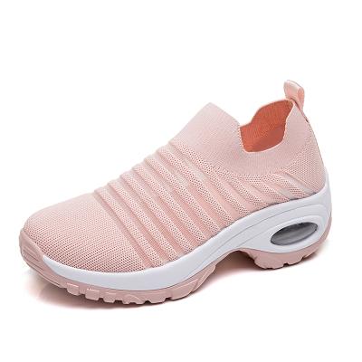 China Wholesale Breathable Sports Casual Sneakers Factory Comfort Outdoor Shoes Heightening Women's Style Walking Shoes for sale