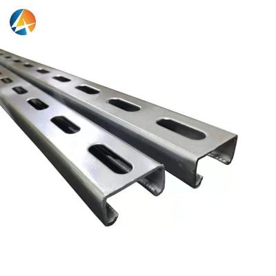 China Ground System C-steel Solar Panel / Support System OEM Custom Solar Mounting Bracket for sale