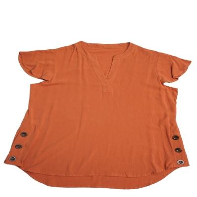 China Anti-pilling good quality factory direct breathable orange t shirts for women for sale