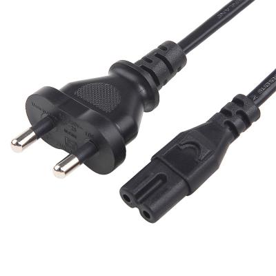 China Wholesale High Quality Home Appliance 2 Pin Plug India 220v Power Cable Wire BIS India Power Cord for sale