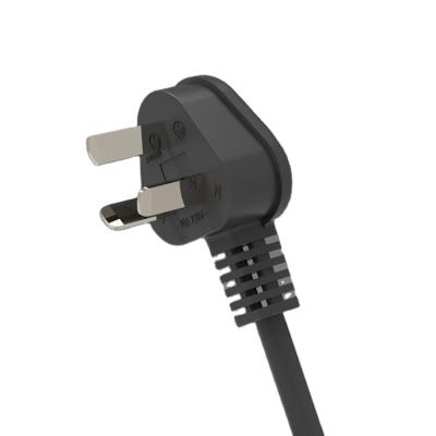 China Consumer Electronics 10A 250V AC NC 3 Pin Electrical AC Power Cord 3 Core Extension Cable 3 Fork NC Plug for sale