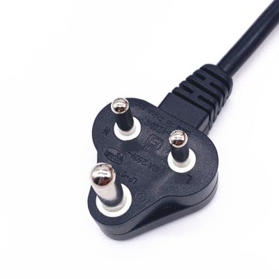 China Consumer Electronics Wholesale high-quality 6A 16A 250V 3Prong Laptop Power Cable 3 Pin Plug Computer South Africa Power Cords for sale