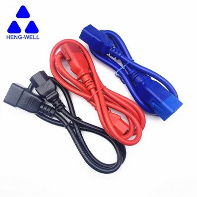 China High Quality COMPUTER Customization VDE SAA Certificate AC 10A 250V IEC C13 C14 C19 C20 C21 Connector Plug Extension PDU Power Cord for sale