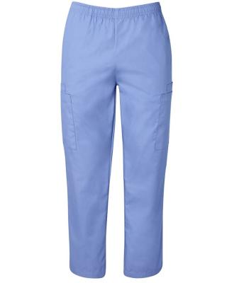 China Hospital Custom Scrub Bottom Elastic Waist Nursing Scrub Pants With Cargo Pants for sale