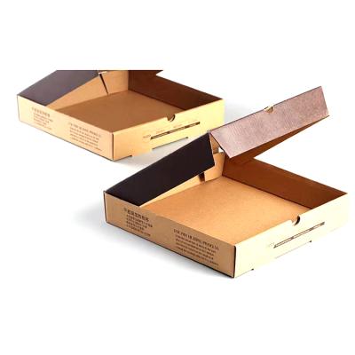 China Cheap Recyclable Custom Printing Pizza Boxes Pizza Packaging Box Black Pizza Box for sale