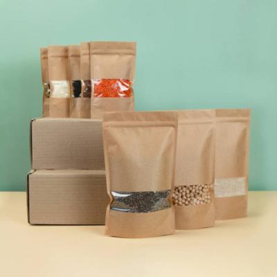 China Recyclable Printable Natural Kraft Paper Bag With Flat Handles Recycled Paper Bags for sale