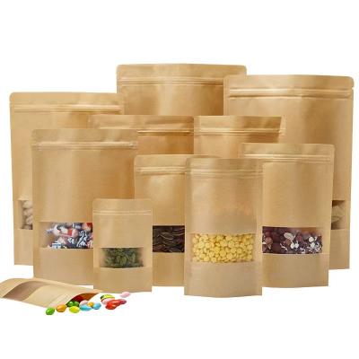 China Recyclable Custom Your Own Logo Design Brown Kraft Paper Bag Food With Handle Cheap Price Craft Bag for sale