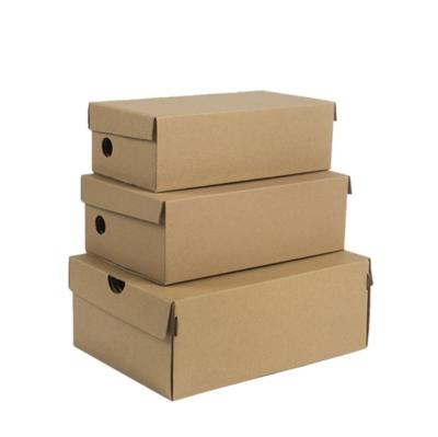 China Recyclable Paper Free Design and Custom Wholesale Elegant Paper Packaging Cardboard Shoe Storage Box Boxes Shoe Box for sale