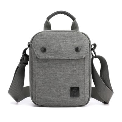 China High Quality Custom Men Fashion Casual Luxury Outdoor Gray Messenger Bag Without Zipper for sale