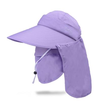 China JOINT Sun Brim Sun Hat Foldable UV Protection Women's Wide Face Neck Face Neck Protection Summer Beach Hat for sale