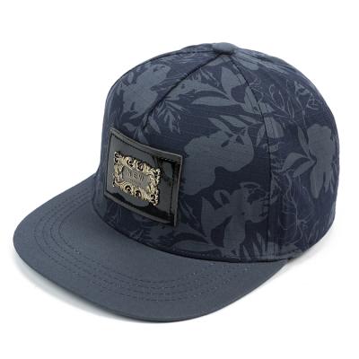 China JOINT Fashion Custom Design Flat Snapback Bill Baseball Hat Men Cap With Leather Patch Logo for sale