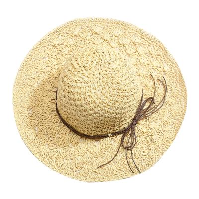 China Breathable Summer Beauty Hat With Various Color Folding Straw Hat With Low Moq For Lady Handmade Hat for sale