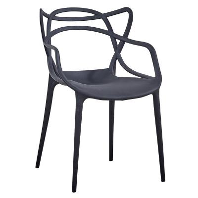 China Modern stackable plastic chair chair sillas de plastico soft plastic outer arm sedie in plastic polypropylene cafe chair for sale