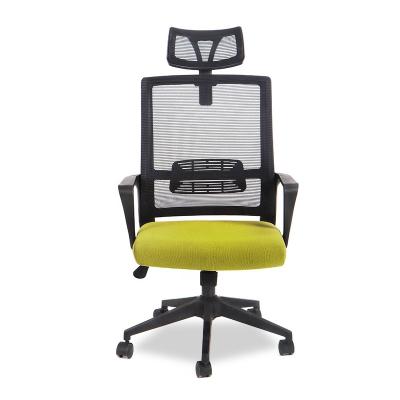 China Nordic Net Ergonomic Swivel Computer Oficina de Para Modernas Sillas Net Ergonomic Computer Guest Office Mesh Chair Mesh Yellow Desk with Headrest for sale