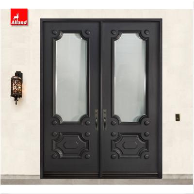 China Sound Insulation China Manufacturer Mahogany Black Walnut Solid Pine Wood Door for sale