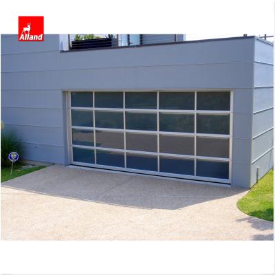 China High quality custom cheap sound insulation wholesale garage position glass tempered garage door for sale