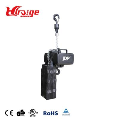 China Theater Helm Wedding Party Show JDP 380V 1000 Kg 500 Kg Electric Hoist With BGV D8 Plus Certificate for sale