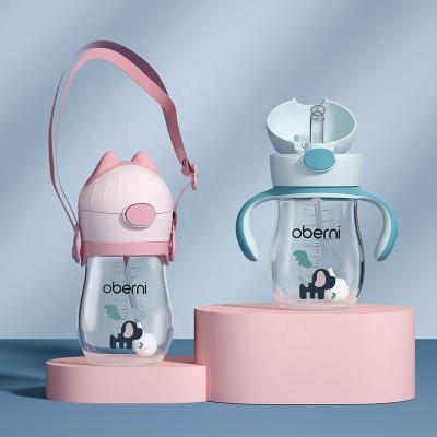 China For Baby Drink Water Oberni Children's Water Cup, Anti Leak Anti Drop Baby Straw Cup Learning To Drink Water Bottle 12 Months for sale