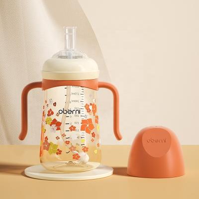 China Eco-Friendly Tritan Materail Baby Silicone Safety Solid Products Baby Water Bottle With Straw Kids For School for sale