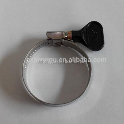 China Pipe Flange W2 Type SS201 Germany Pipe Clamp With Plastic Handle / Thumb Nut / Wing Nut for sale