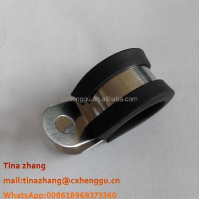 China Pipe Flange 15mm Bandwidth Stainless Steel Rubber Coated Pipe Clamps / Repair Flange / Rubber Lined Flange for sale