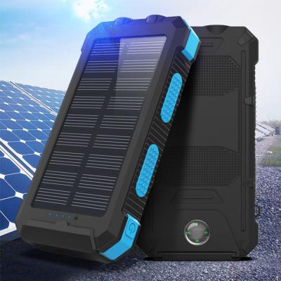 China Solar Power Bank Tending Products 20000mAh Universal Portable High Capacity LED Light Solar Power Bank for sale