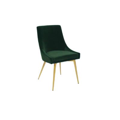 China Professional Manufacturer Storage Dining Chair Metal Leg Modern Velvet Fabric Chairs With Gold Legs for sale