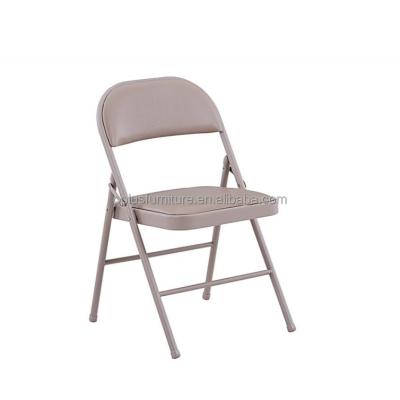 China Cheapest factory price pu metal seat contemporary direct seating folding chair factory waiting chair for sale