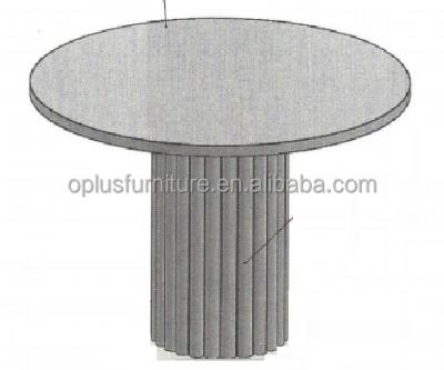 China Factory Direct Sale New Modern Design Garden Hospitality Hotel Project Patio Outdoor Hot Outdoor Cement Around Gray Concrete Dining Table for sale