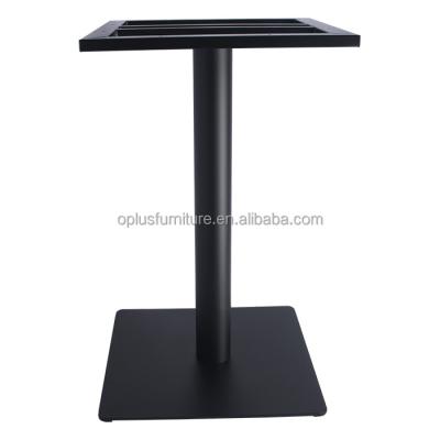 China Modern Rectangle Customized Black Powder Coating Metal Dining Table Steel Base Tafel Tabla Bunus Tabelle Base Design Metal Dining Table Base New for sale