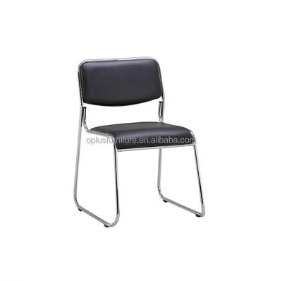 China Super comfortable hot sale PU office visitor modern commerical chair chrome low meeting chair for sale