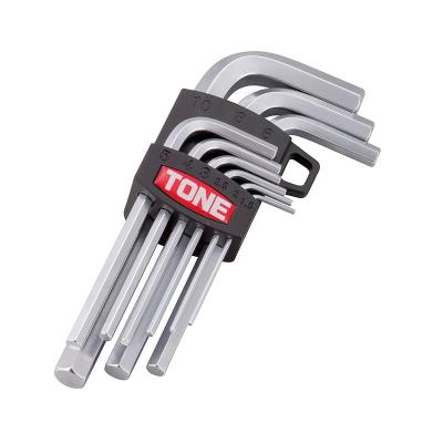 China S2 Alloy Steel Open End Socket Head Hex Combination High Strength Hex Consistent Stamped Metric Hex Wrench Allen Wrench Set for sale