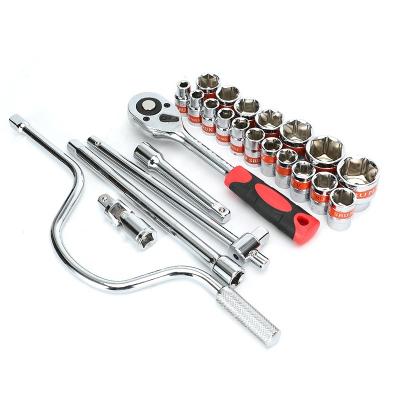 China Popular Industrial Use In Thailand 24pcs Mechanic Tool Kit Repairing Promotion DIY Tools Tool Kit With Hand 1/2