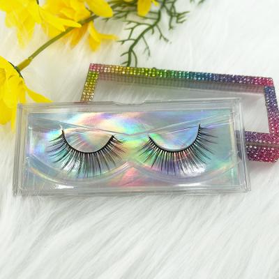 China Hand Made False Artificial False Mink Natural Lashes Eyelash Hair Eyelashes High Quality Criss-Cross Lashes F019 for sale