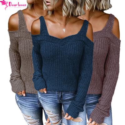 China 2021 Anti-wrinkle new fashionable ladies sheath long knitted sweaters women over solid color for sale