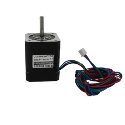 China CNC 3D Printer Nema 17 Stepping Motor 47mm 2A 84oz.in 42*42mm Step Motor for sale