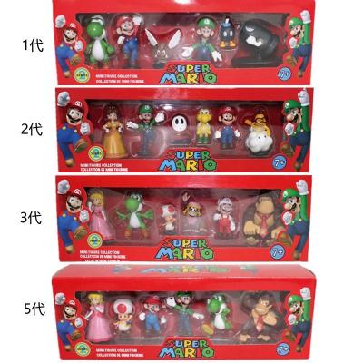 China New 6 Models DOULUO Eco-friendly Custom Wholesale Custom Mary Mario Playing Dolls Cartoon PVC Plastic Figure Toys for sale